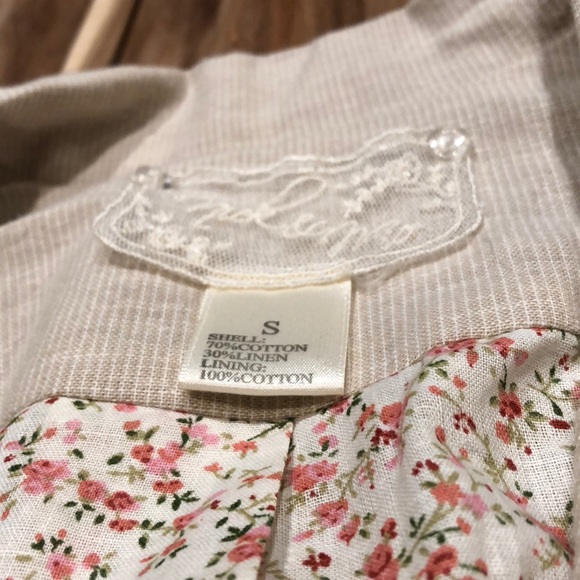 cute cream pinstripe blazer - Picture 2 of 3